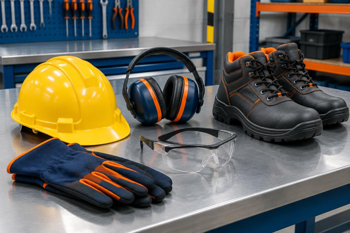 Capacetes, luvas e equipamentos de proteção individual para empresas